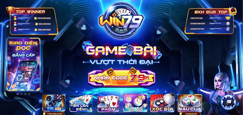 Win79 là cổng game chơi Baccarat uy tín